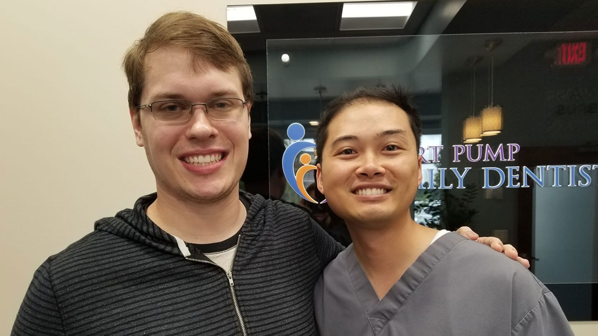 Dr. David Tse and patient