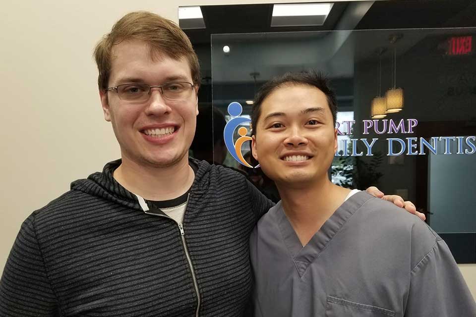 Dr. David Tse and patient